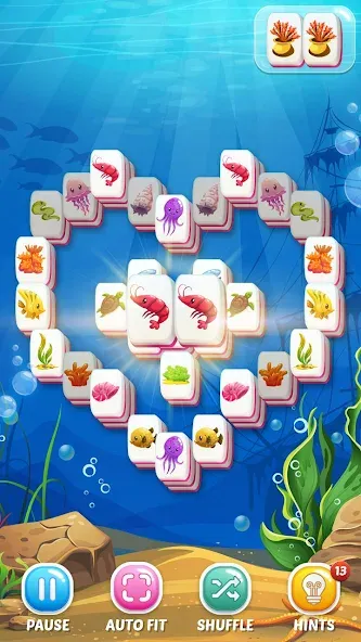 Mahjong Fish [MOD: безлимитные монеты и подсказки] Screenshot 1