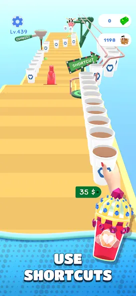 Coffee Stack [MOD: безлимитные деньги и все уровни] Screenshot 4