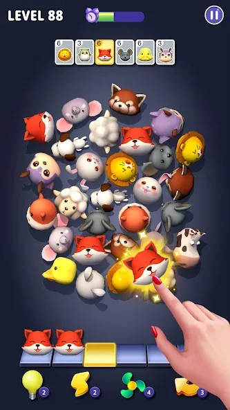 Matching Fun: Match Triple 3D [MOD: безлимитные подсказки и монеты] Screenshot 1