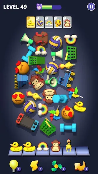Matching Fun: Match Triple 3D [MOD: безлимитные подсказки и монеты] Screenshot 2