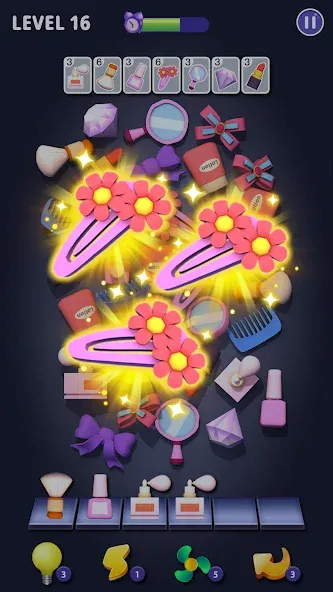 Matching Fun: Match Triple 3D [MOD: безлимитные подсказки и монеты] Screenshot 3