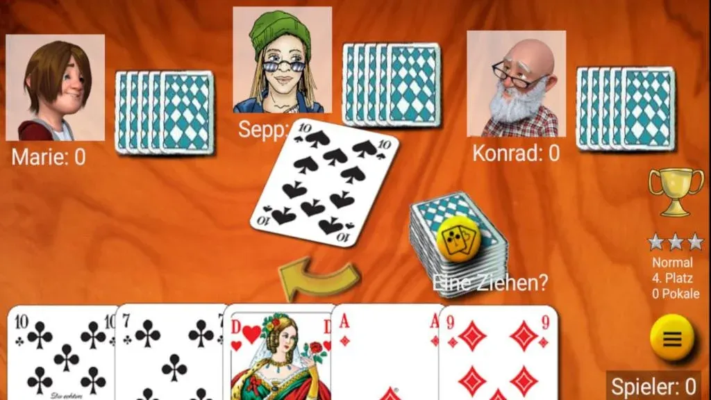 Mau Mau am Stammtisch [MOD: классическая карточная игра с бонусами] Screenshot 1