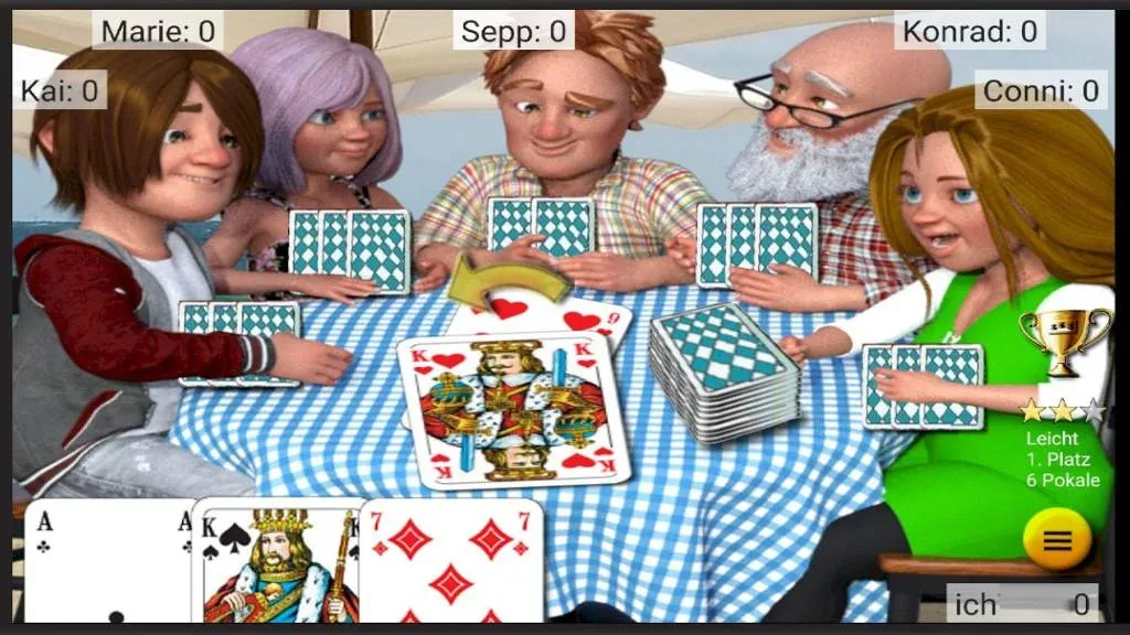 Mau Mau am Stammtisch [MOD: классическая карточная игра с бонусами] Screenshot 5