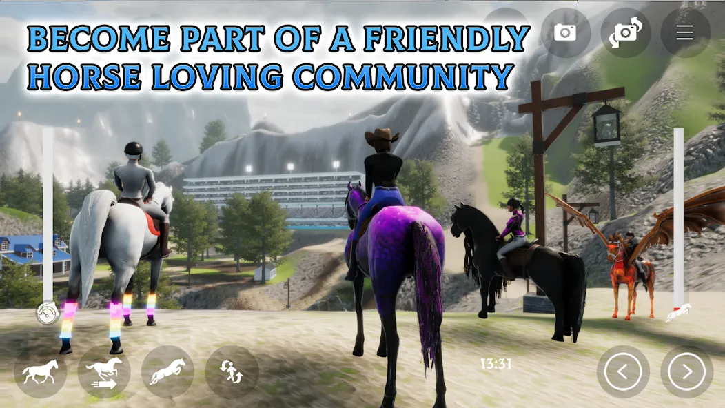 Horse Academy - Equestrian MMO [MOD: бесконечные деньги и редкие лошади] Screenshot 4