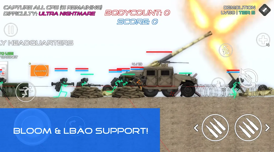 Stick Warfare: Blood Strike [MOD: безлимитные патроны и здоровье] Screenshot 2