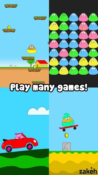 Pou [MOD: безлимитные монеты и еда] Screenshot 2
