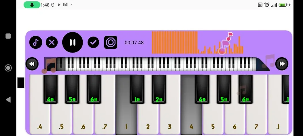 Melodica Simulator [MOD: все мелодии разблокированы и бесконечные ноты] Screenshot 1
