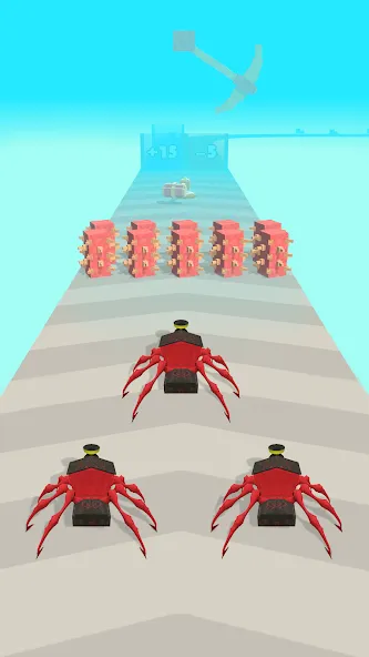 Merge Spider Train [MOD: безлимитные деньги и ресурсы] Screenshot 1