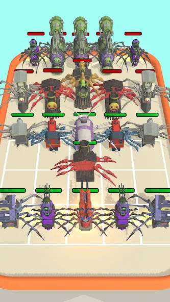 Merge Spider Train [MOD: безлимитные деньги и ресурсы] Screenshot 5