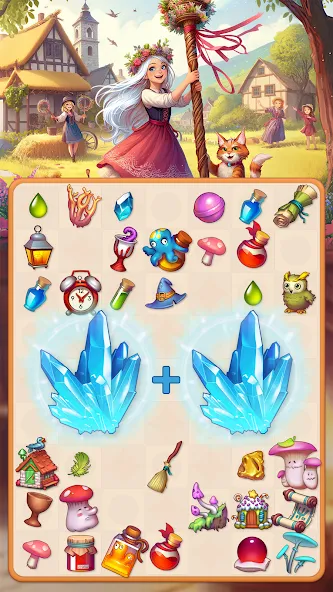 Mergic: Merge &amp; Magic [MOD: безлимитная энергия и много ресурсов] Screenshot 1