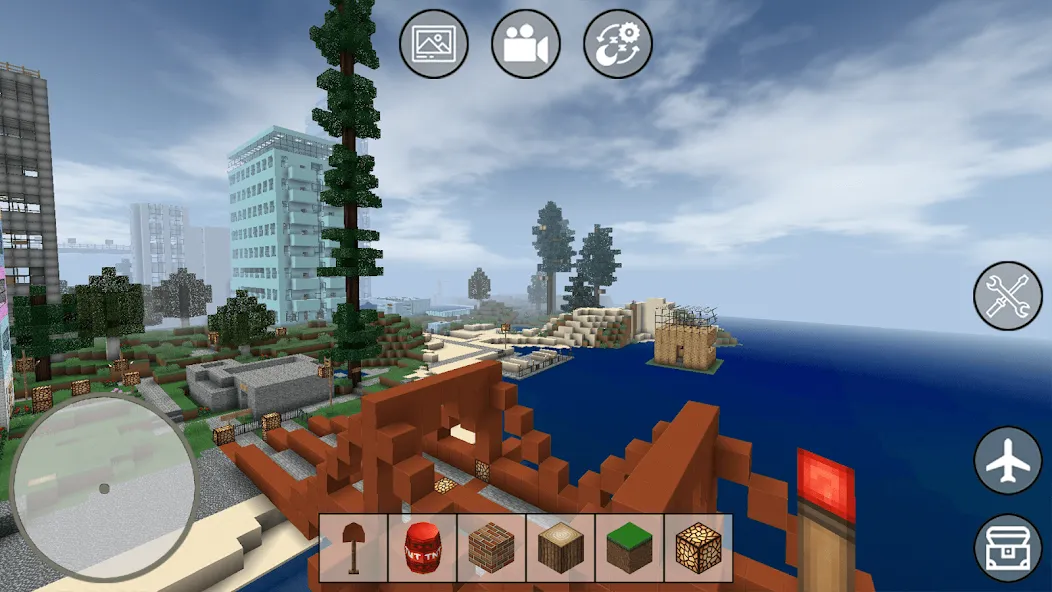 Mini Block Craft [MOD: бесконечные ресурсы и новые блоки] Screenshot 1