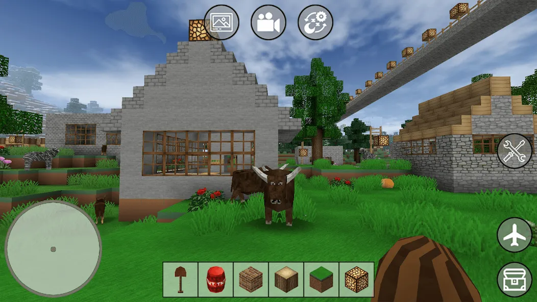 Mini Block Craft [MOD: бесконечные ресурсы и новые блоки] Screenshot 2