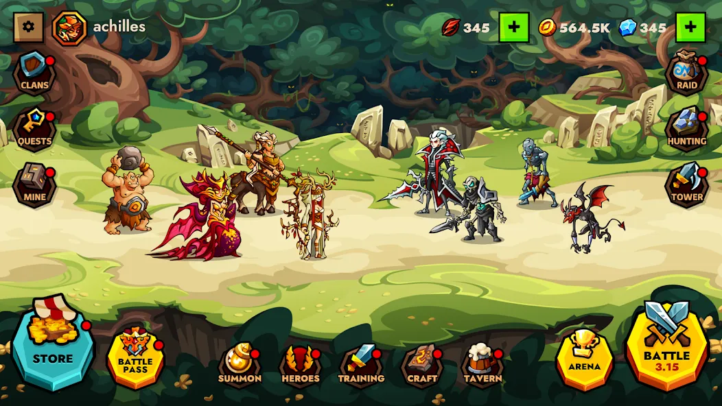 Legendlands - Legendary RPG [MOD: безлимитные ресурсы и мощное снаряжение] Screenshot 1