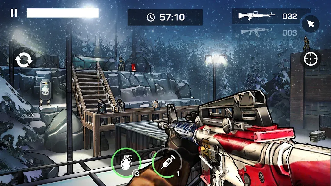Gun Shooting Games Offline FPS [MOD: безлимитные патроны и открыто оружие] Screenshot 1