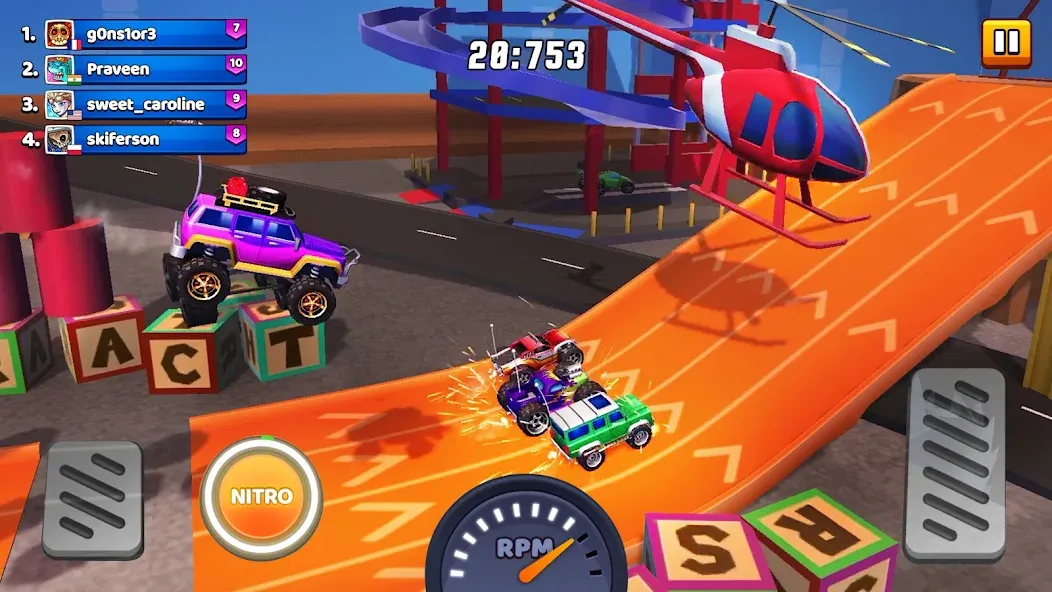 Nitro Jump - Car Racing [MOD: безлимитные деньги и топливо] Screenshot 3