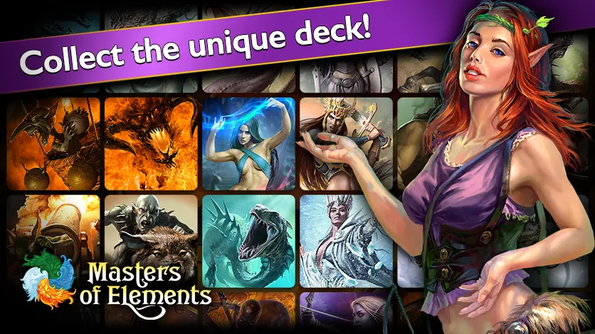 Masters of Elements－Online CCG [MOD: безлимитные ресурсы и все карты] Screenshot 2
