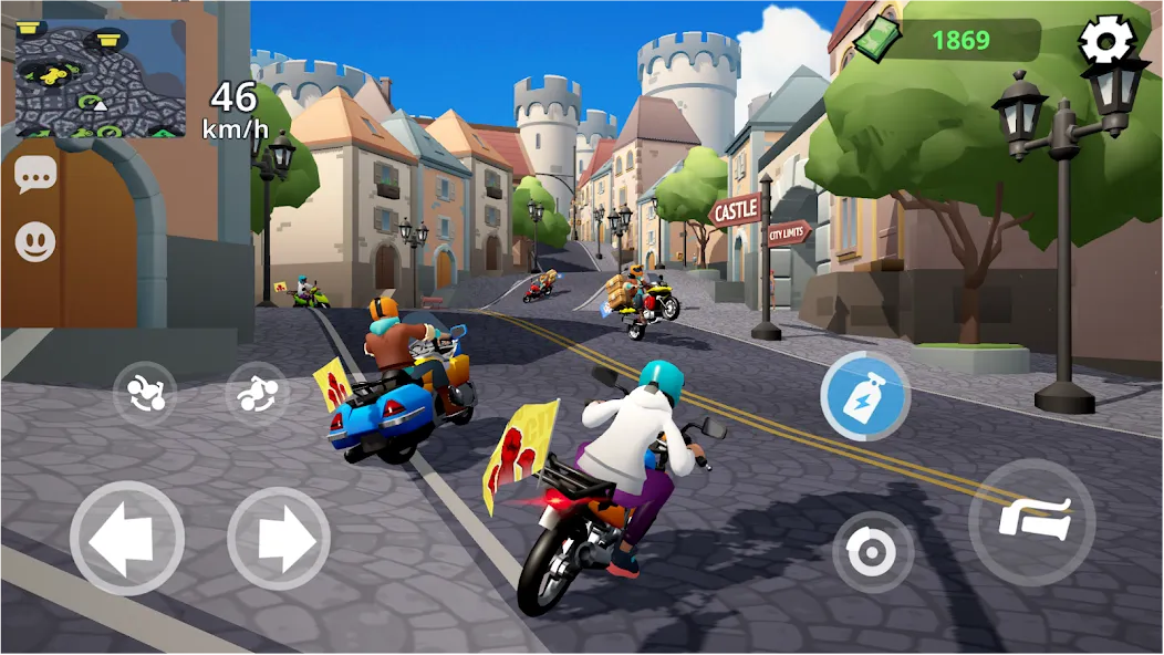 Moto City: Mad Bike Delivery [MOD: безлимитные деньги и все байки открыты] Screenshot 1