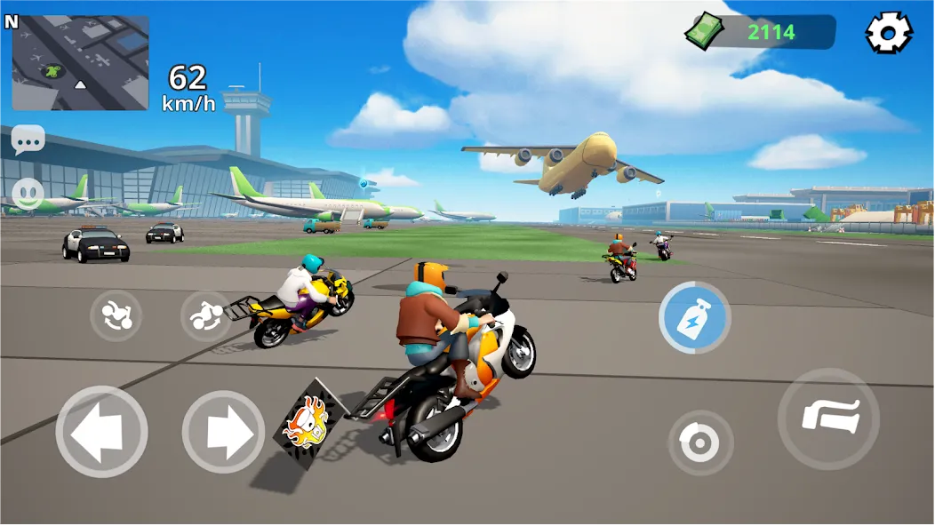 Moto City: Mad Bike Delivery [MOD: безлимитные деньги и все байки открыты] Screenshot 4