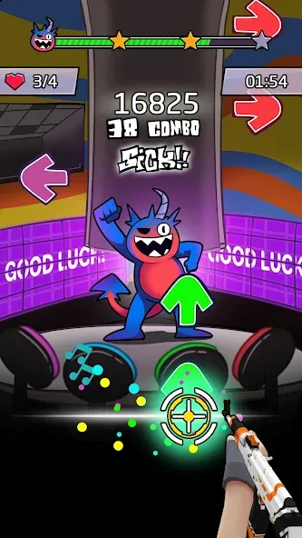 Beat Shooter Night: Rap Battle [MOD: безлимитные деньги и все песни открыты] Screenshot 2