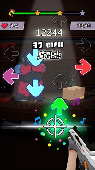 Beat Shooter Night: Rap Battle [MOD: безлимитные деньги и все песни открыты] Screenshot 4