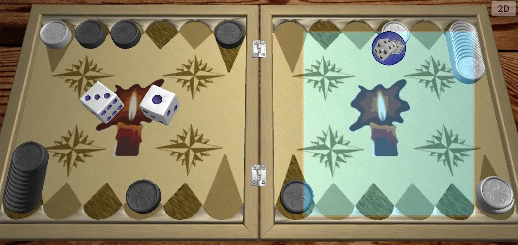 Backgammon 6 1 [MOD: без рекламы и повышенная удача] Screenshot 4