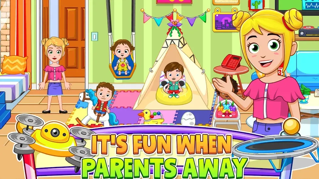 My City : Babysitter [MOD: безлимитные деньги и всё открыто] Screenshot 2