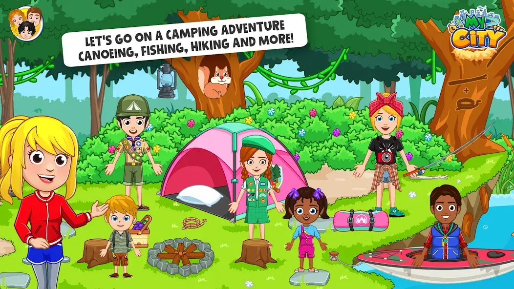 My City : Wildlife Camping [MOD: безлимитные деньги и все локации] Screenshot 1