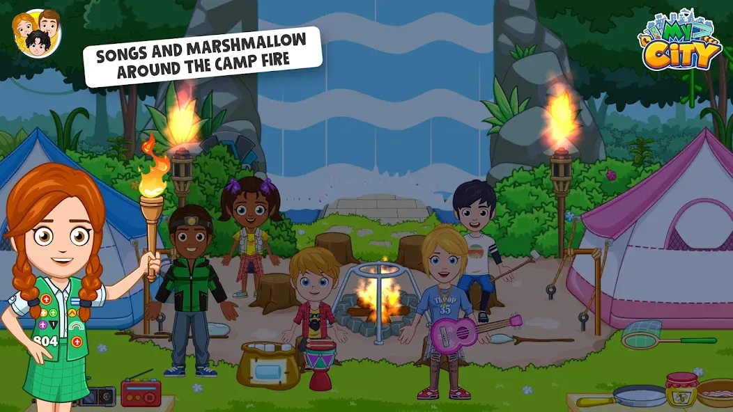 My City : Wildlife Camping [MOD: безлимитные деньги и все локации] Screenshot 4