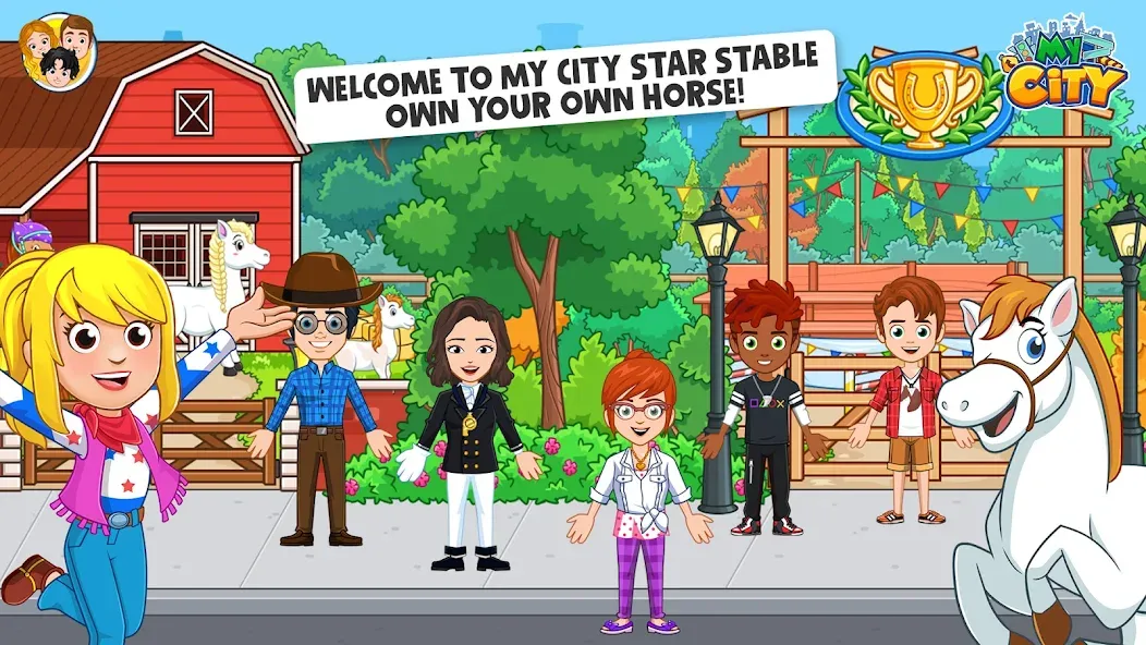 My City: Star Horse Stable [MOD: безлимитные монеты и лошади] Screenshot 1