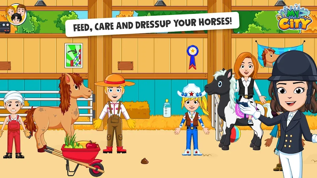 My City: Star Horse Stable [MOD: безлимитные монеты и лошади] Screenshot 2