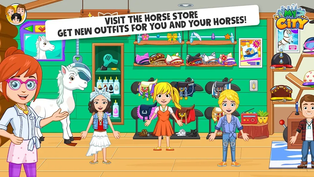 My City: Star Horse Stable [MOD: безлимитные монеты и лошади] Screenshot 5