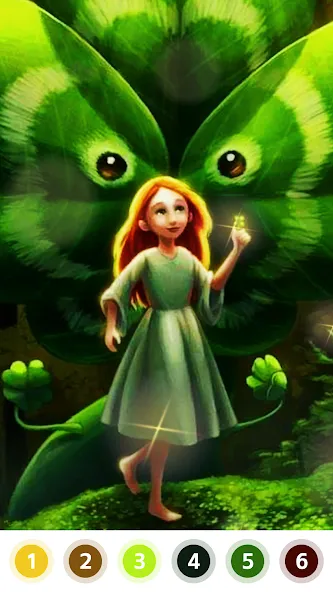 Myth &amp; Fairy Color by Number [MOD: разблокированы все рисунки и цвета] Screenshot 4