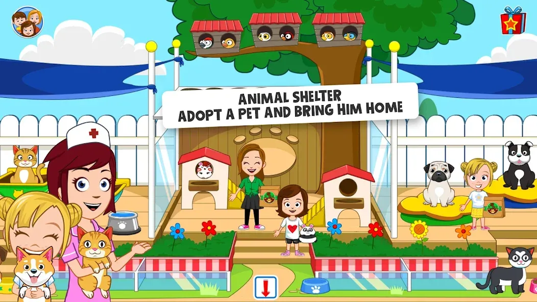 My Town: Pet games &amp; Animals [MOD: безлимитные деньги и все питомцы открыты] Screenshot 4