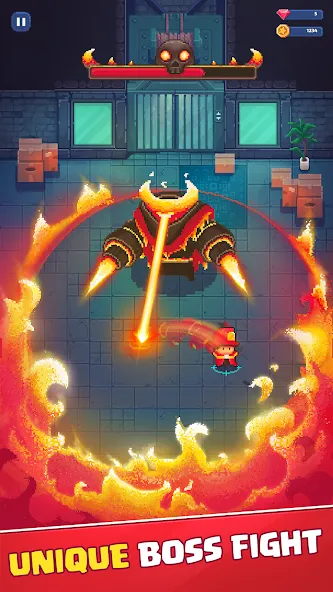 Firefighter: pixel shooter [MOD: безлимитные деньги и улучшенное оружие] Screenshot 4