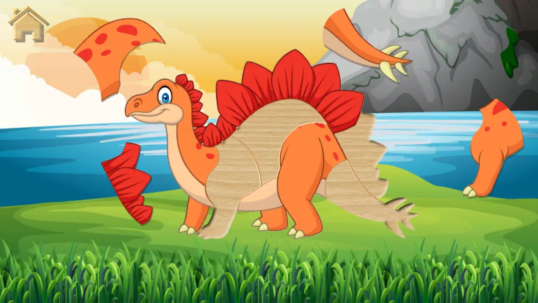Dino Puzzle [MOD: без рекламы и все пазлы открыты] Screenshot 2