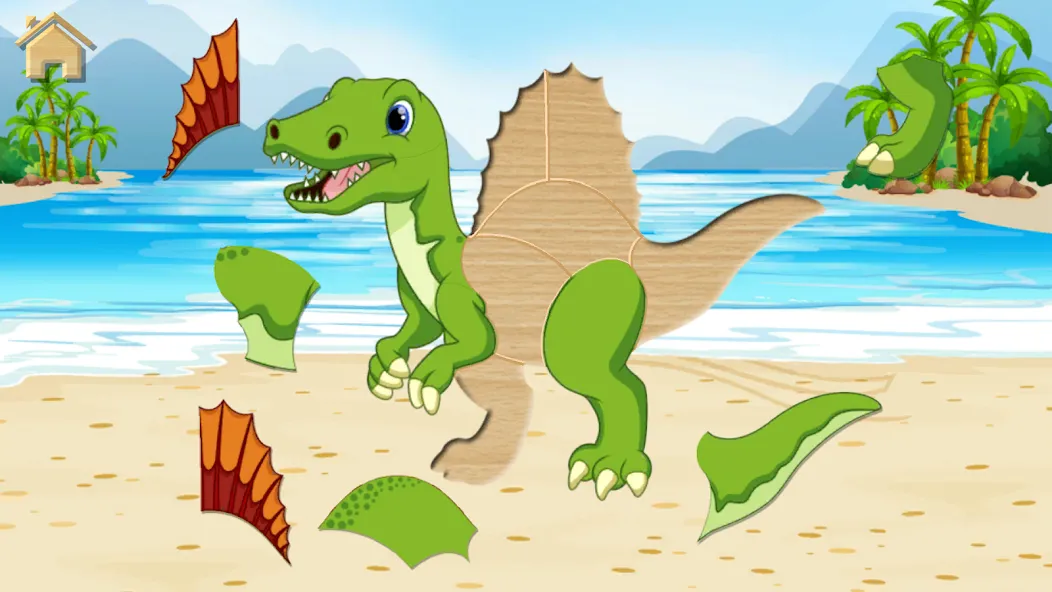 Dino Puzzle [MOD: без рекламы и все пазлы открыты] Screenshot 5