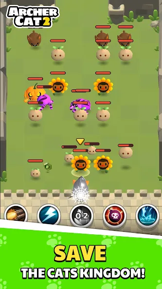 Archer Cat 2 [MOD: безлимитные монеты и жизни] Screenshot 1