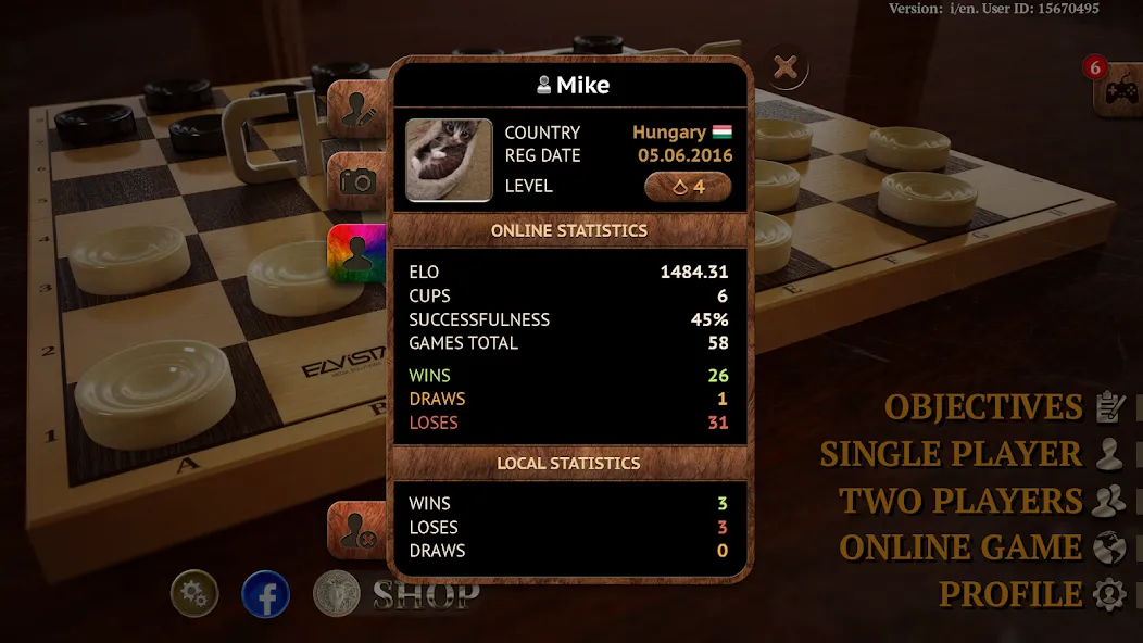 Checkers Online Elite [MOD: без рекламы и открыты все режимы] Screenshot 5