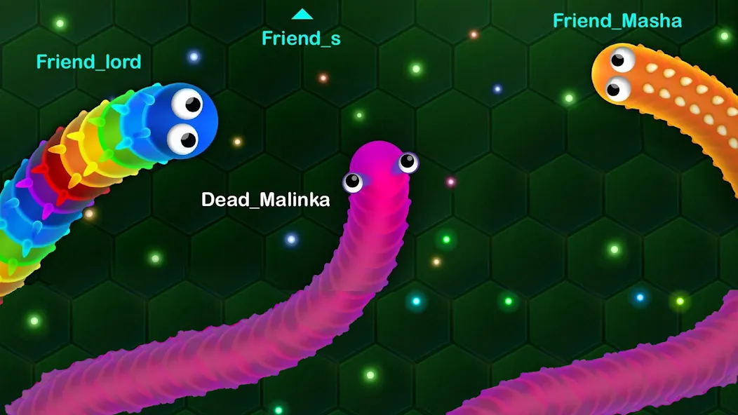 Wormax.io [MOD: бессмертие и быстрый рост] Screenshot 1