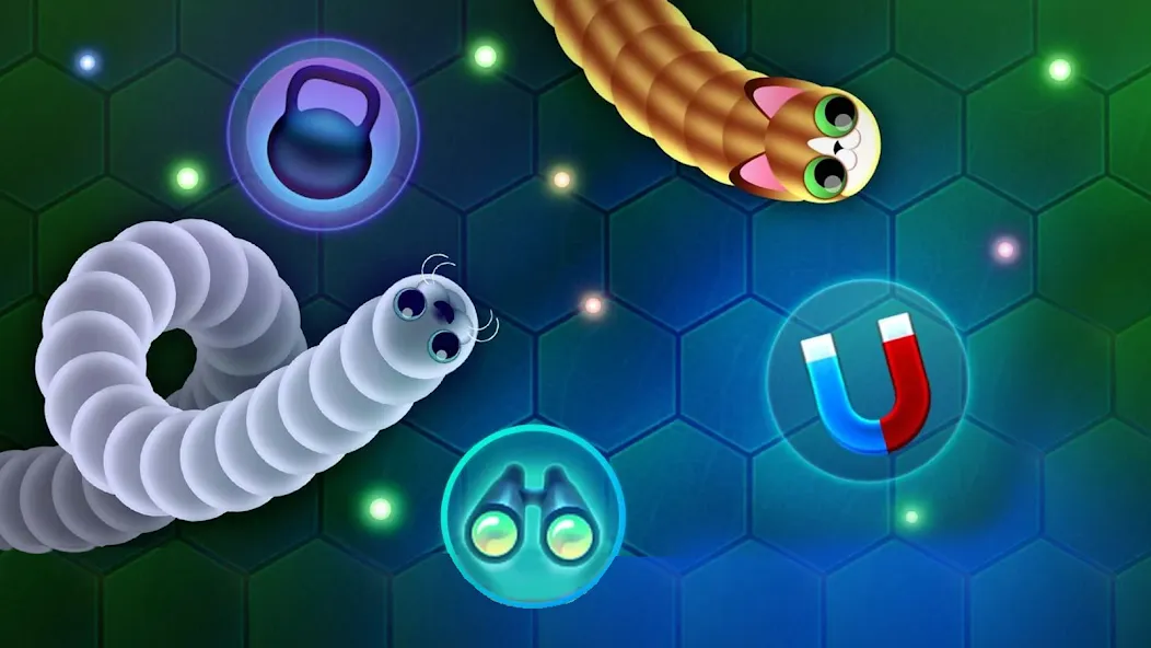 Wormax.io [MOD: бессмертие и быстрый рост] Screenshot 2