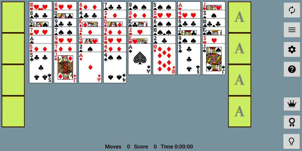 FreeCell with Leaderboards [MOD: открыты все уровни и функции] Screenshot 1