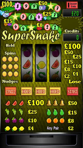 Super Snake Slot Machine [MOD: безлимитные монеты и бонусы] Screenshot 1