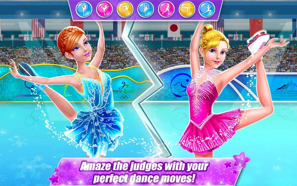 Ice Skating Superstar - Perfec [MOD: неограниченные деньги и разблокировано всё] Screenshot 1