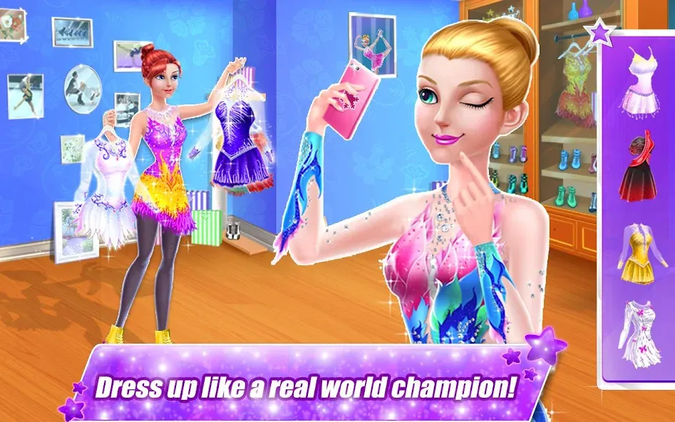 Ice Skating Superstar - Perfec [MOD: неограниченные деньги и разблокировано всё] Screenshot 2