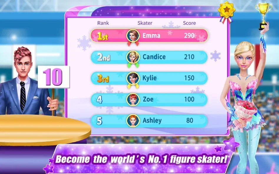 Ice Skating Superstar - Perfec [MOD: неограниченные деньги и разблокировано всё] Screenshot 4
