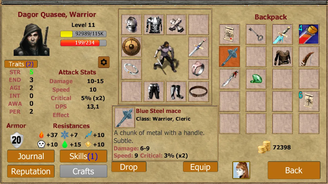 Exiled Kingdoms RPG [MOD: безлимитные ресурсы и опыт] Screenshot 3
