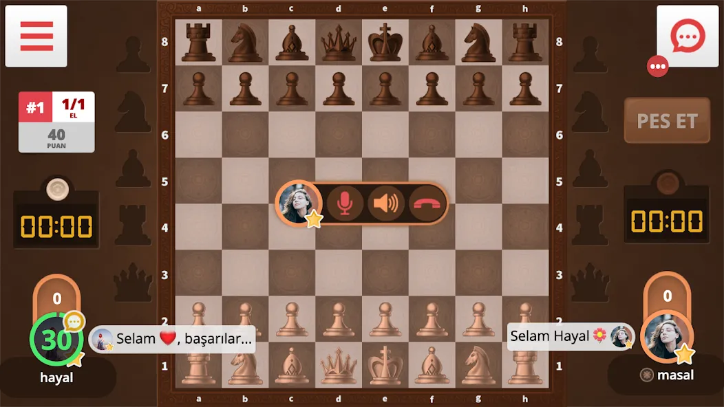 Satranç Online [MOD: онлайн-шахматы без рекламы] Screenshot 1