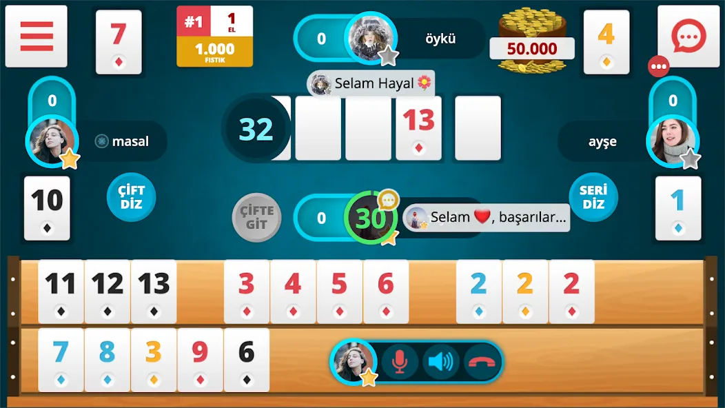 Okey Online [MOD: игра без рекламы и ограничений] Screenshot 1