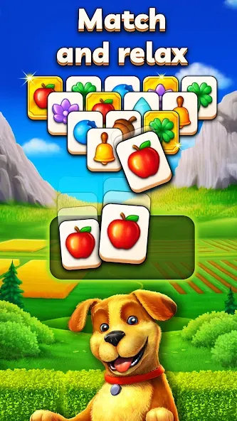 Joey's Farm - Tile Match [MOD: безлимитные подсказки и жизни] Screenshot 1