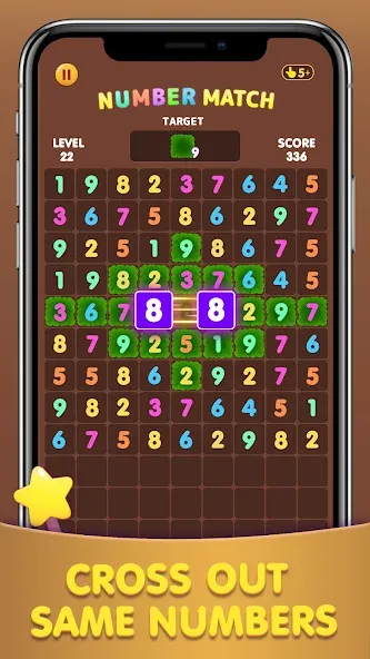 Number Match: Ten Crush Puzzle [MOD: безлимитные подсказки и отмены ходов] Screenshot 5